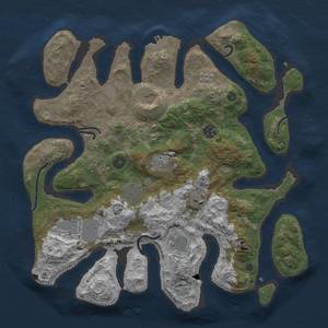 Thumbnail Rust Map: Procedural Map, Size: 3750, Seed: 1777777, 16 Monuments