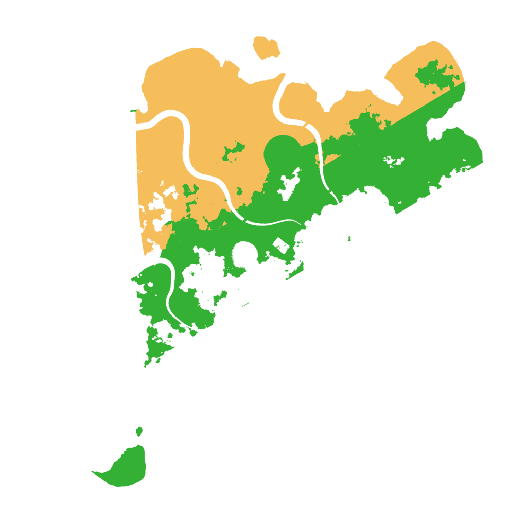 Biome Rust Map: Procedural Map, Size: 3600, Seed: 9191
