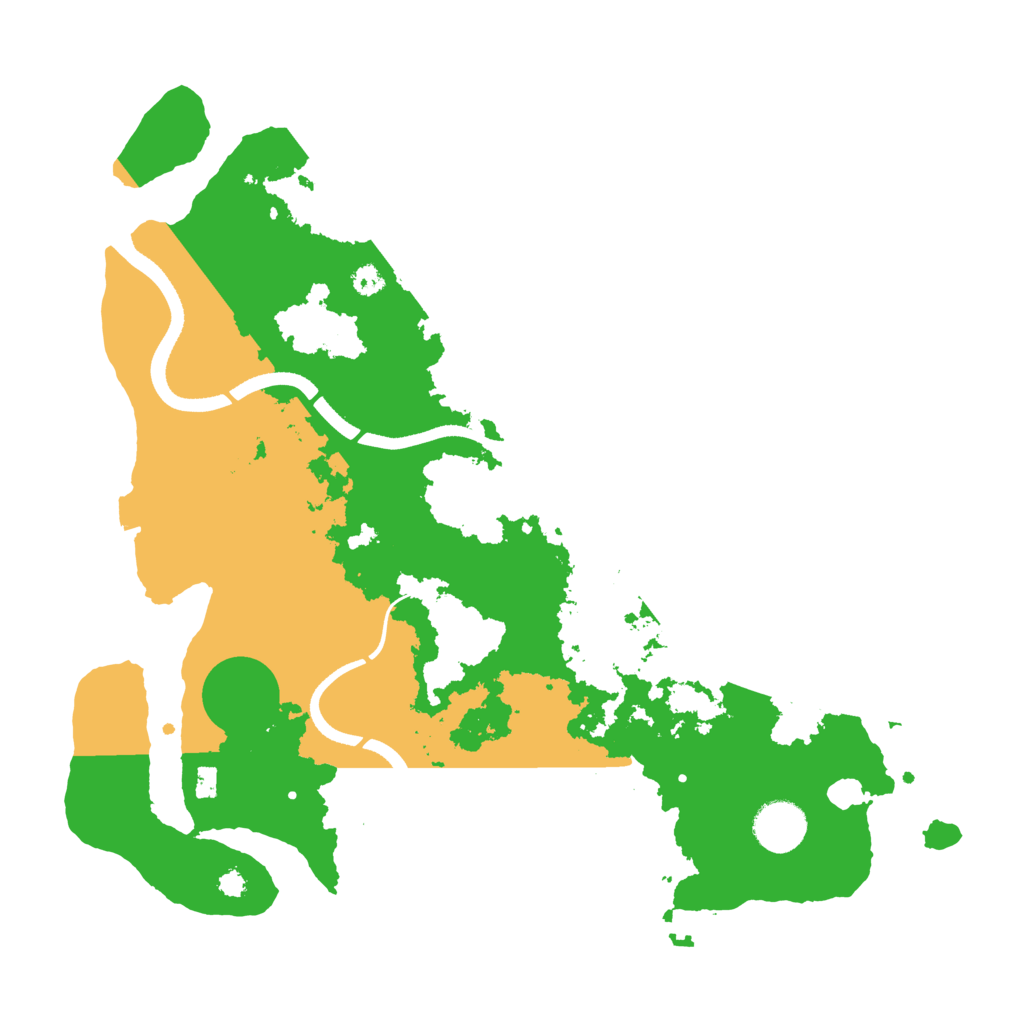 Biome Rust Map: Procedural Map, Size: 3500, Seed: 400295259