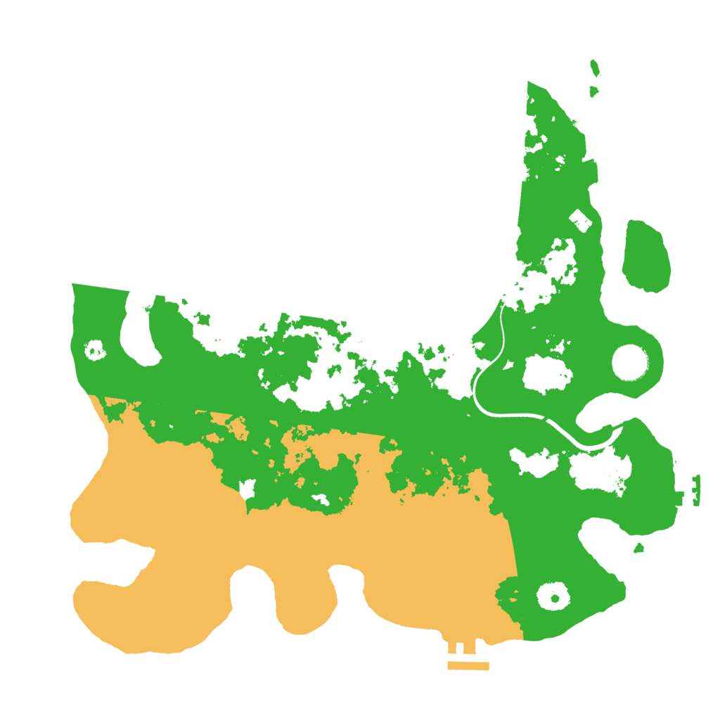 Biome Rust Map: Procedural Map, Size: 3500, Seed: 774542