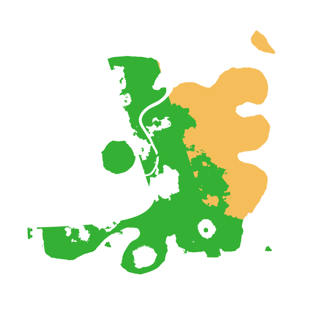 Biome Rust Map: Procedural Map, Size: 2600, Seed: 1341898531