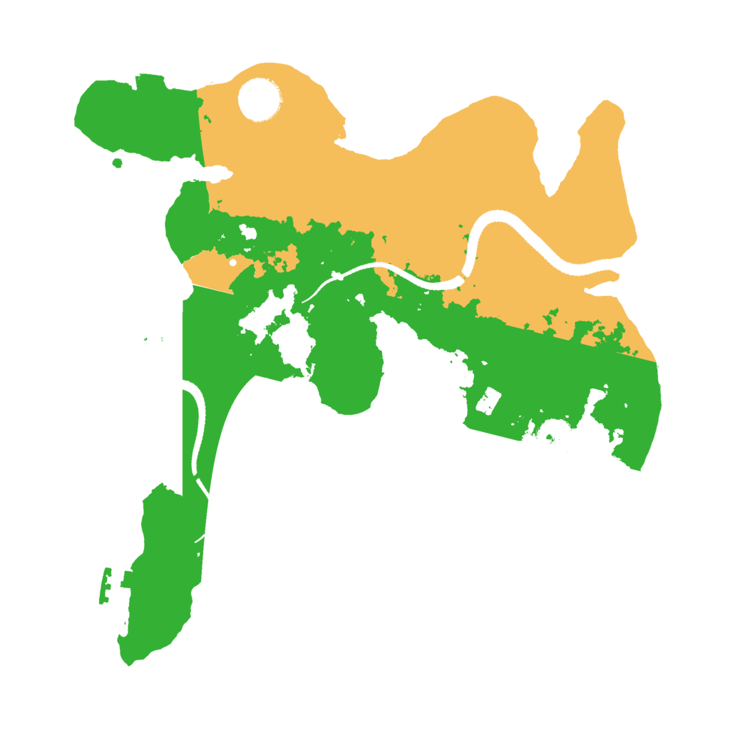 Biome Rust Map: Procedural Map, Size: 3000, Seed: 1807410645