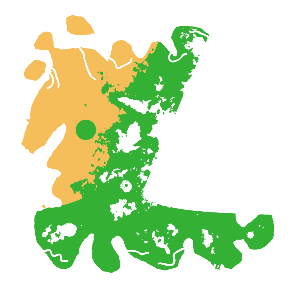 Biome Rust Map: Procedural Map, Size: 3800, Seed: 91511