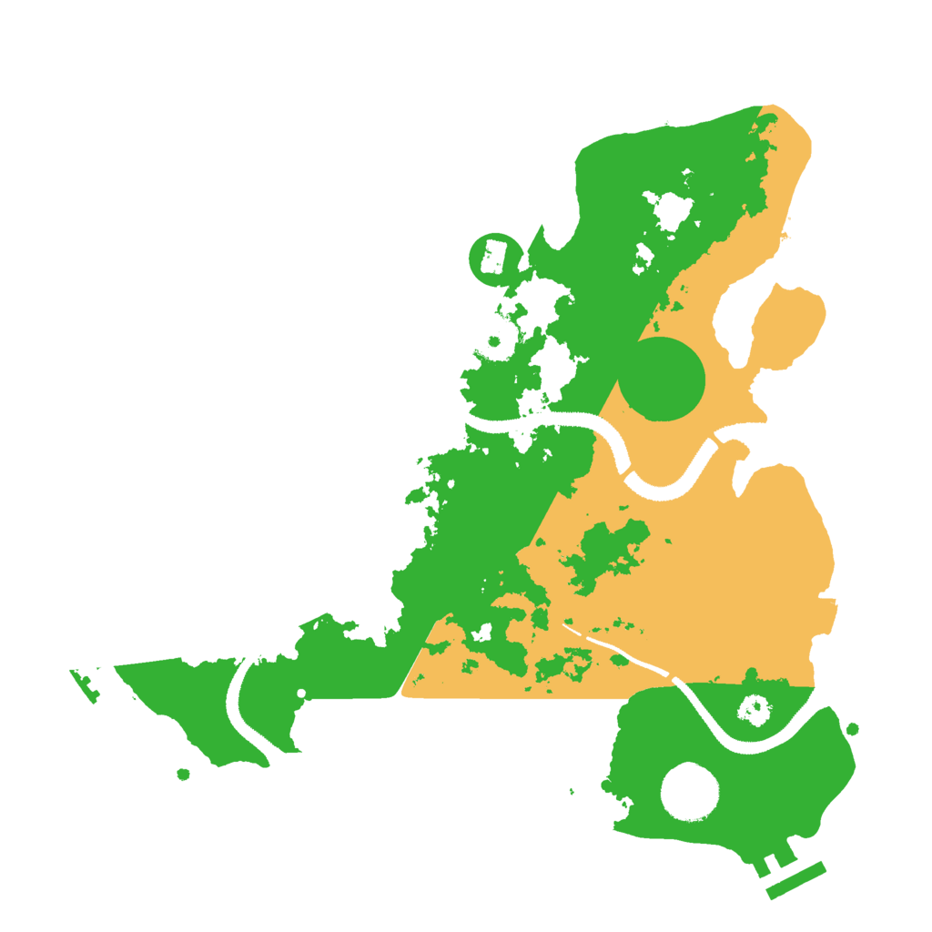 Biome Rust Map: Procedural Map, Size: 3000, Seed: 955659