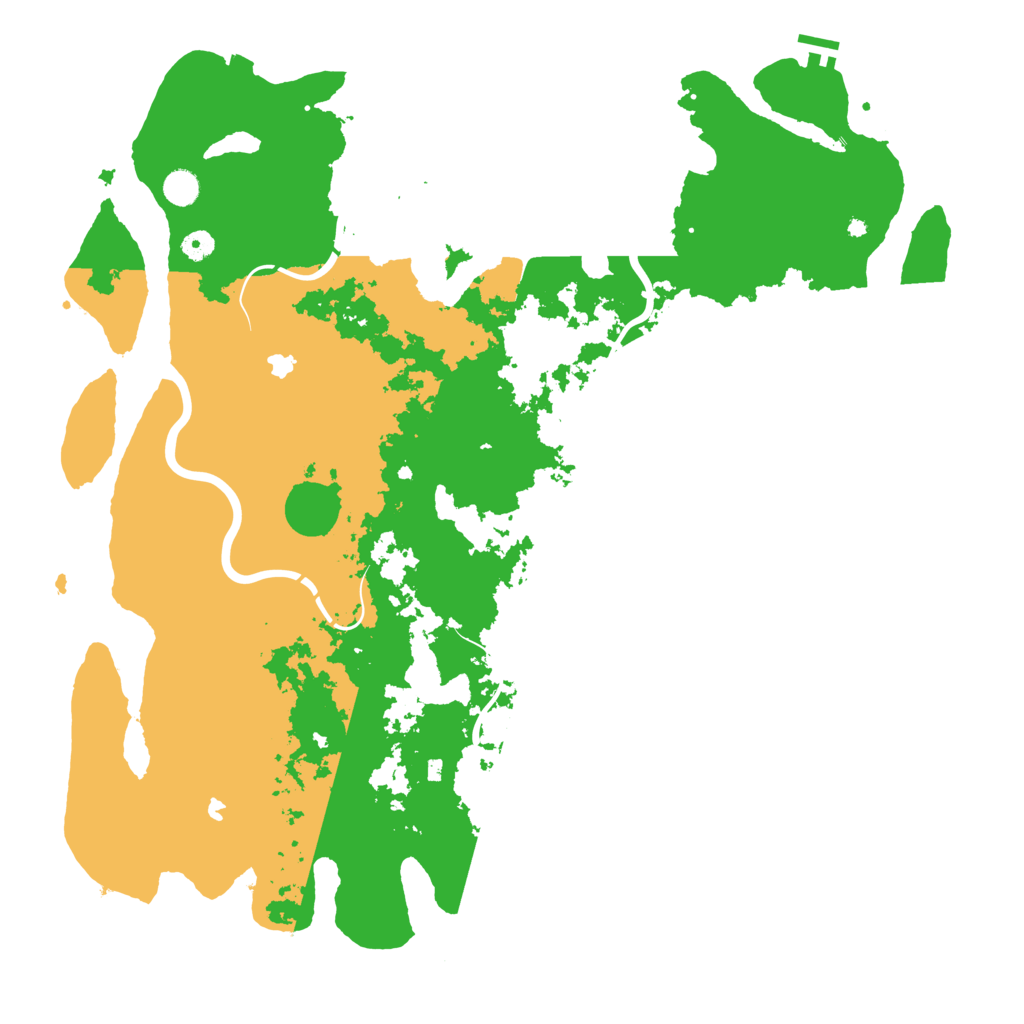 Biome Rust Map: Procedural Map, Size: 5000, Seed: 111234