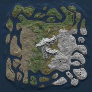 Thumbnail Rust Map: Procedural Map, Size: 5000, Seed: 111234, 19 Monuments