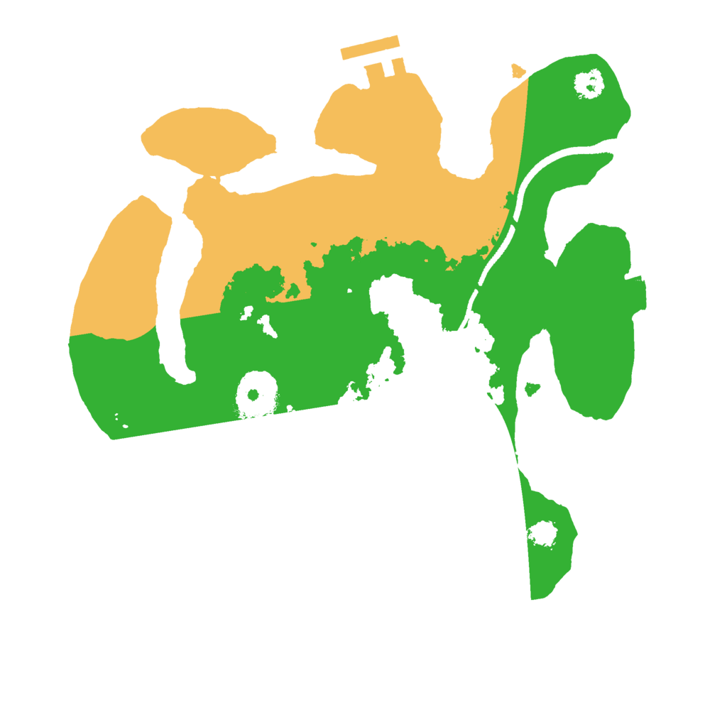 Biome Rust Map: Procedural Map, Size: 2500, Seed: 1227040851