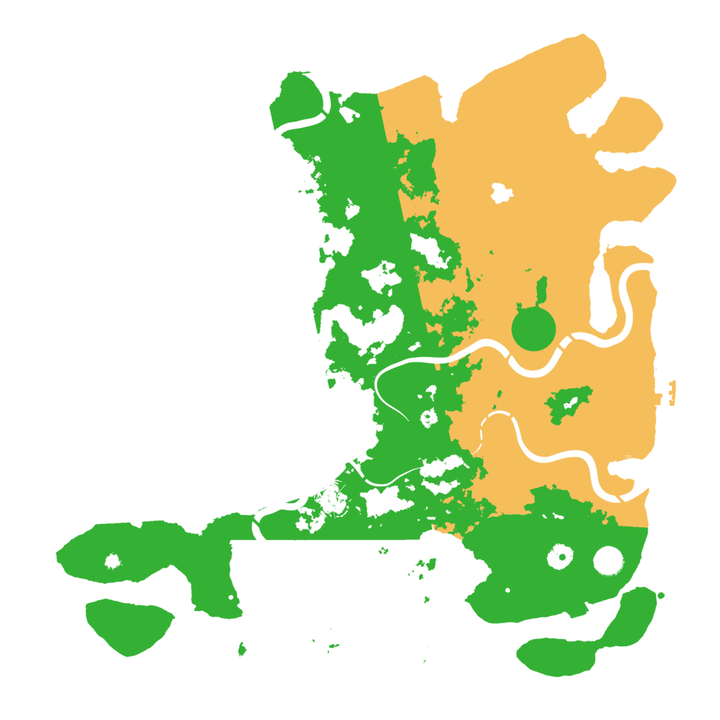 Biome Rust Map: Procedural Map, Size: 4300, Seed: 12345678