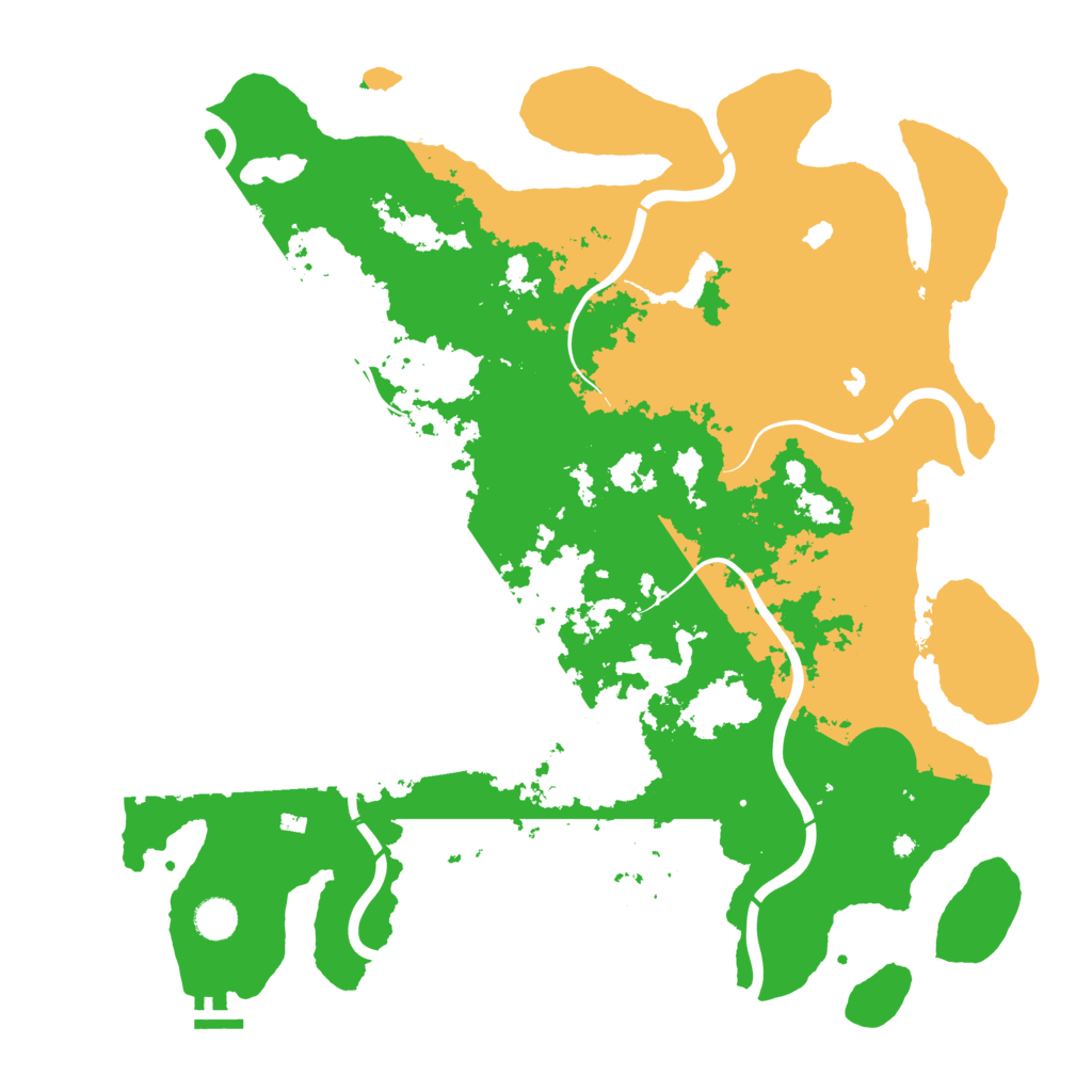 Biome Rust Map: Procedural Map, Size: 4500, Seed: 8347983