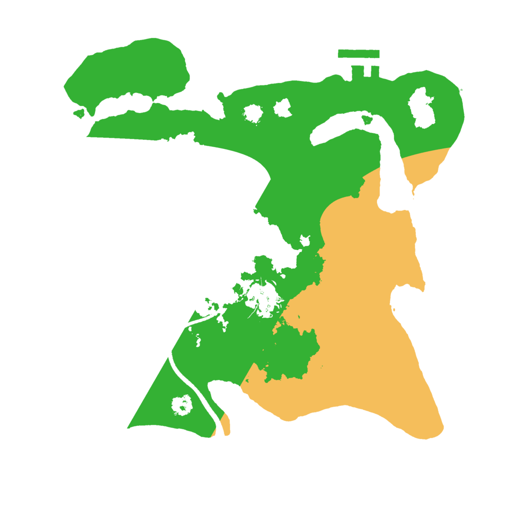 Biome Rust Map: Procedural Map, Size: 2500, Seed: 2039386844