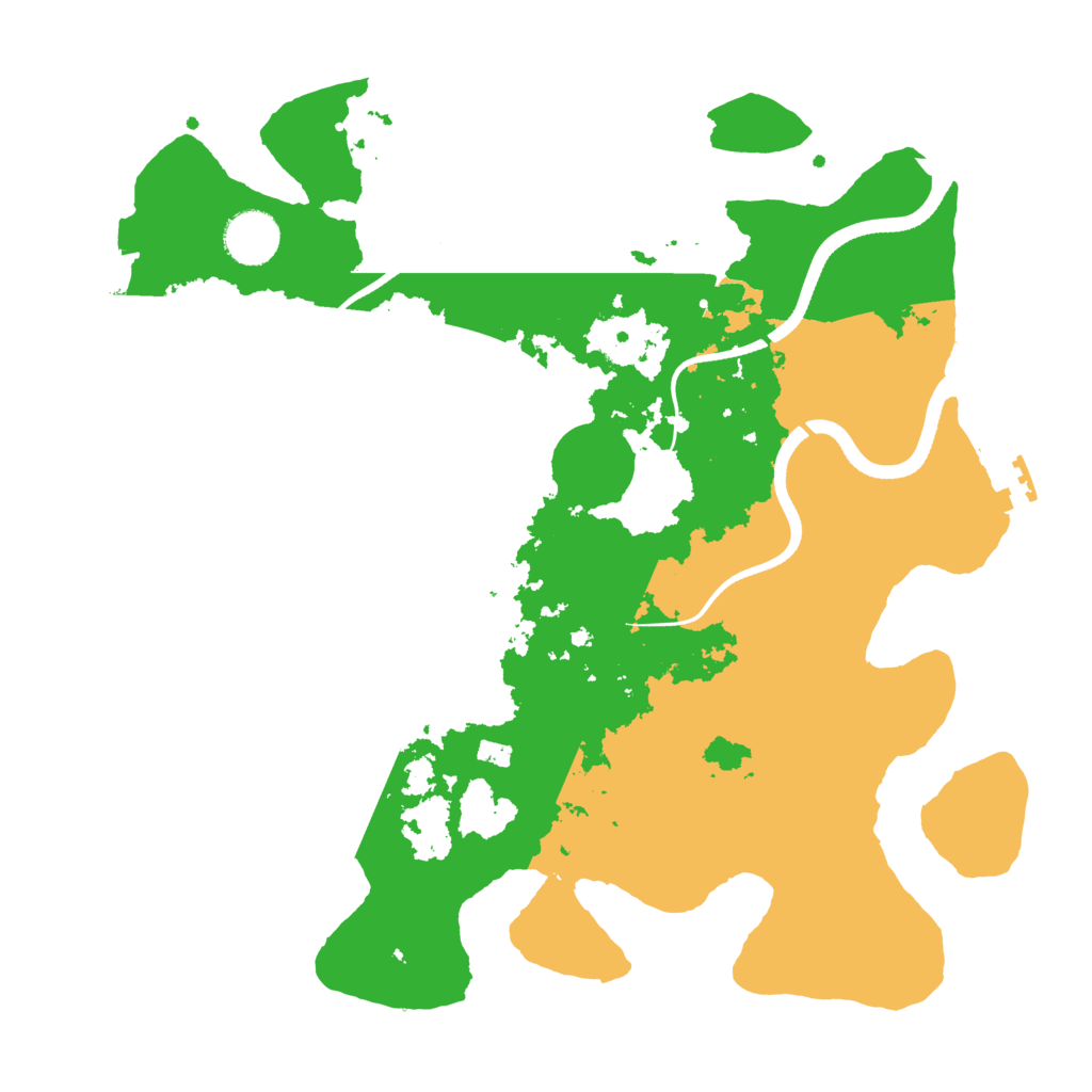 Biome Rust Map: Procedural Map, Size: 3500, Seed: 73917
