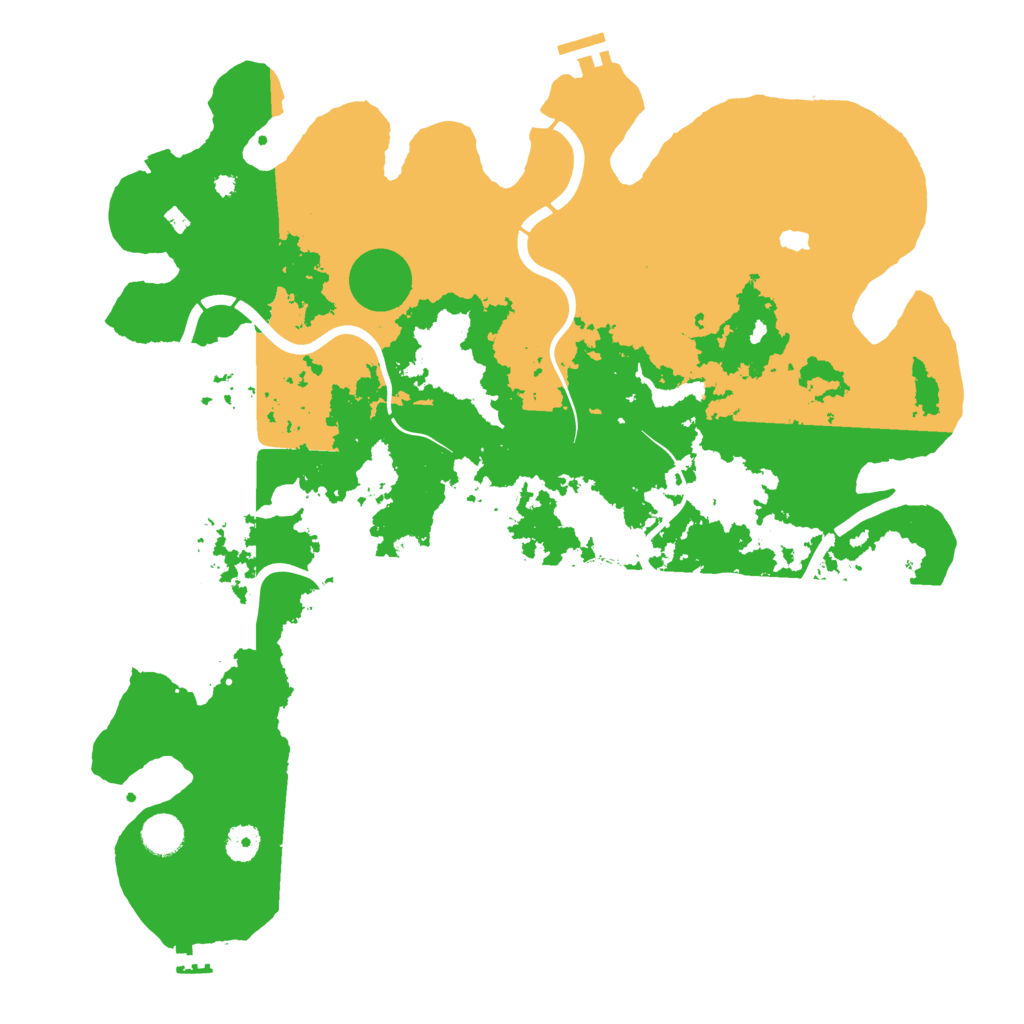 Biome Rust Map: Procedural Map, Size: 4300, Seed: 44444