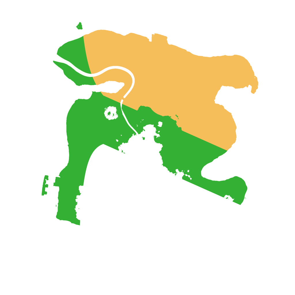 Biome Rust Map: Procedural Map, Size: 2200, Seed: 1888884