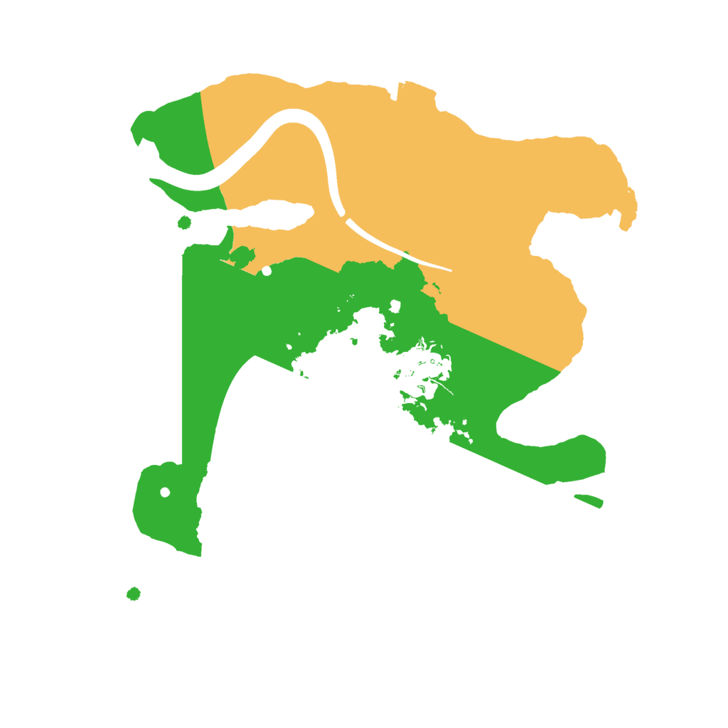 Biome Rust Map: Procedural Map, Size: 2200, Seed: 1888884