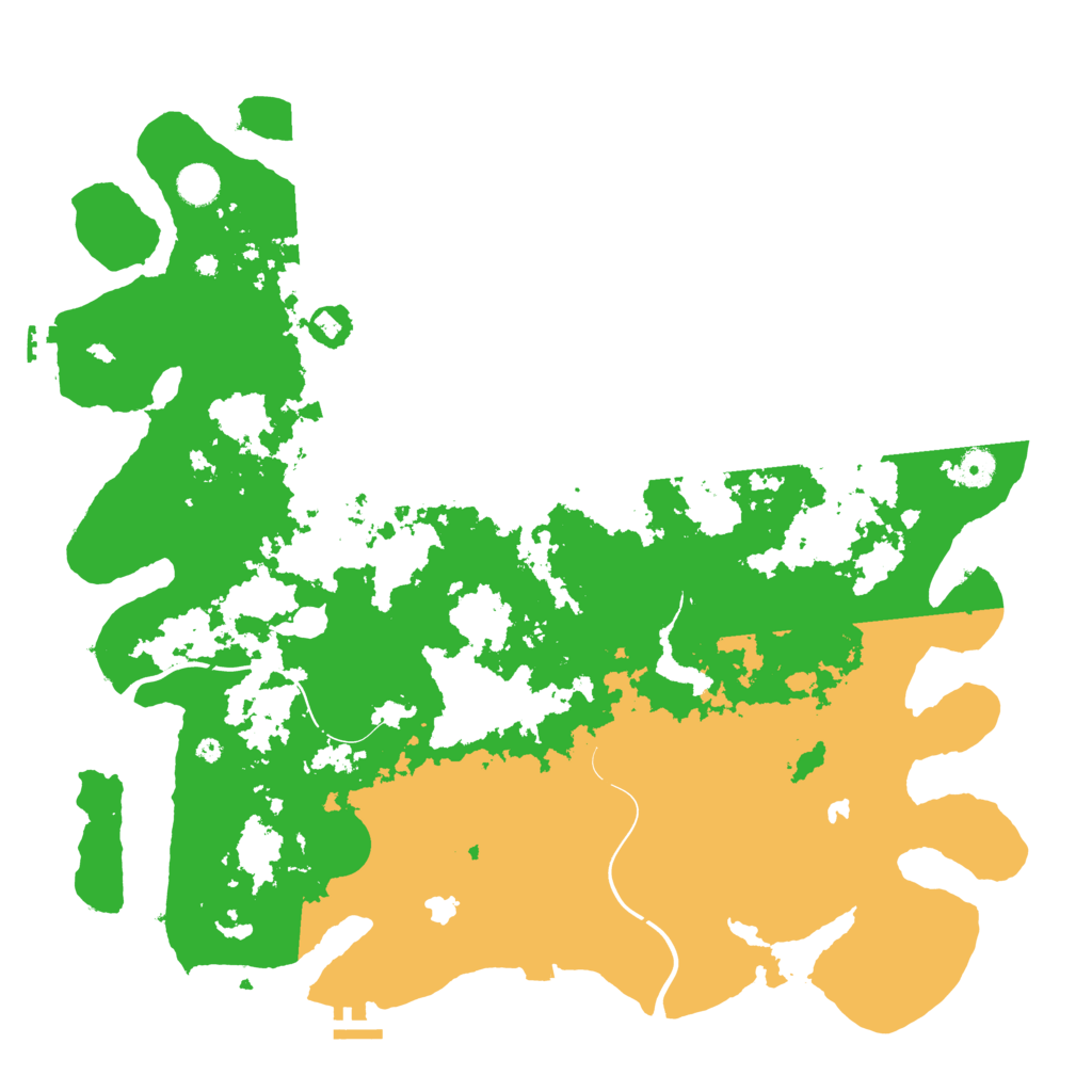 Biome Rust Map: Procedural Map, Size: 4500, Seed: 798276084