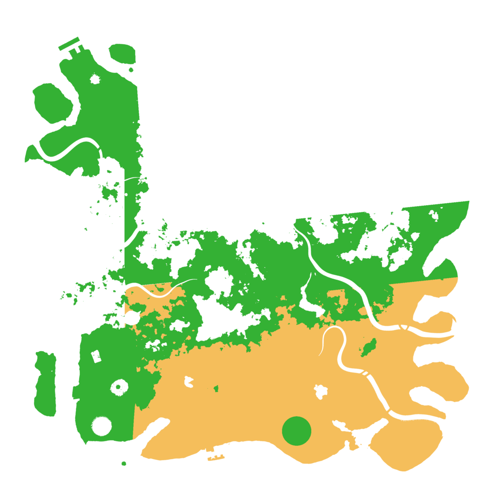 Biome Rust Map: Procedural Map, Size: 4500, Seed: 798276084