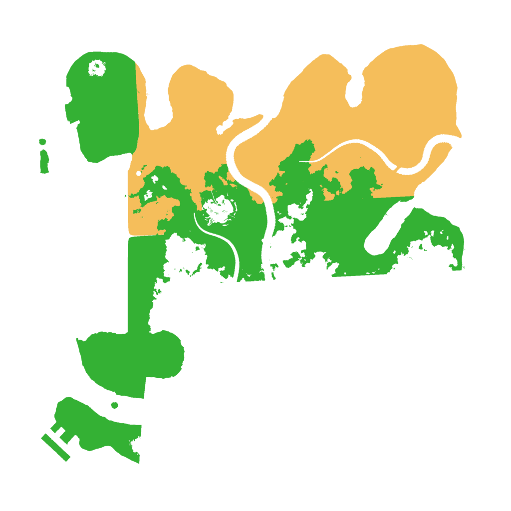 Biome Rust Map: Procedural Map, Size: 3000, Seed: 614473