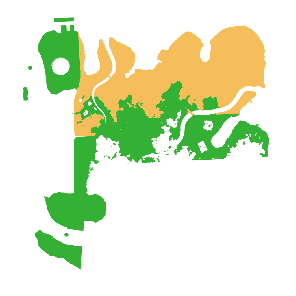 Biome Rust Map: Procedural Map, Size: 3000, Seed: 614473