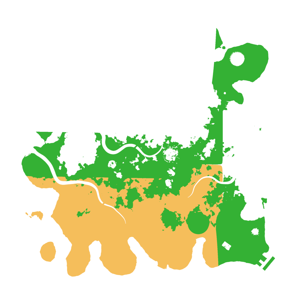 Biome Rust Map: Procedural Map, Size: 3700, Seed: 1342054613