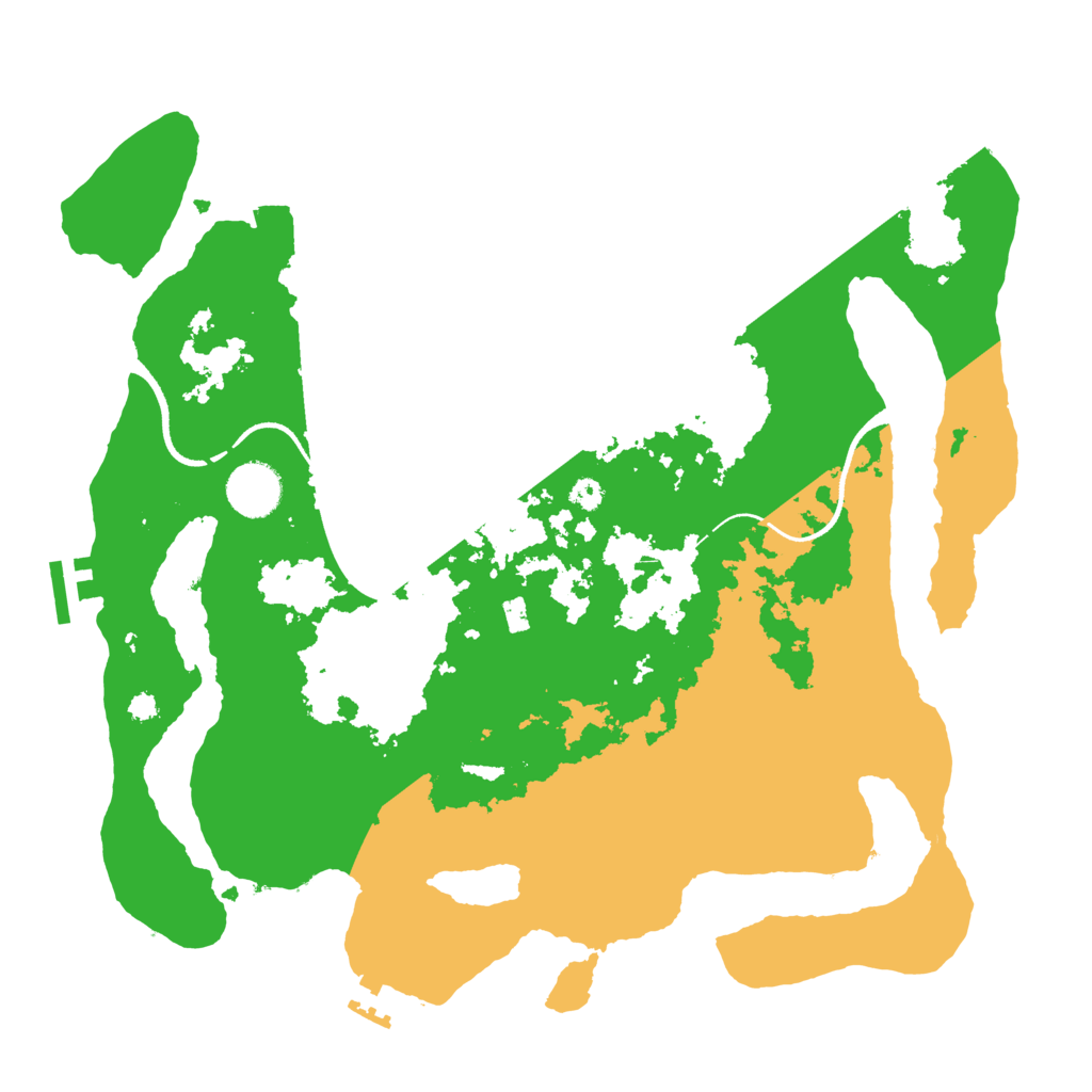 Biome Rust Map: Procedural Map, Size: 3500, Seed: 244524095