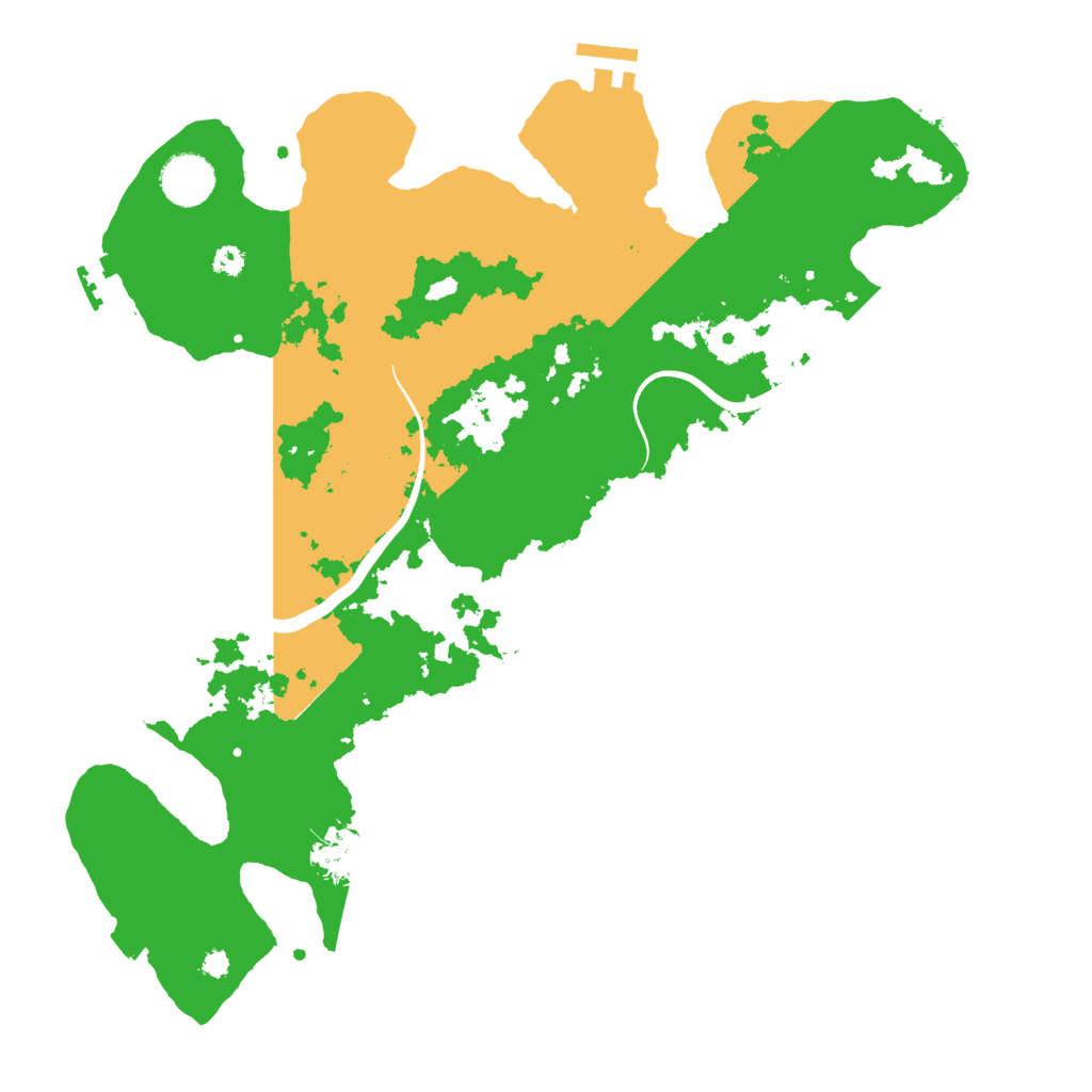 Biome Rust Map: Procedural Map, Size: 3600, Seed: 2908995