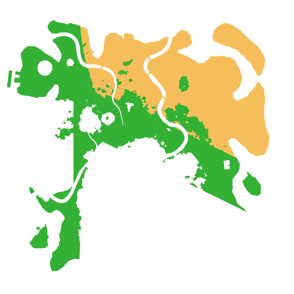 Biome Rust Map: Procedural Map, Size: 3501, Seed: 74415