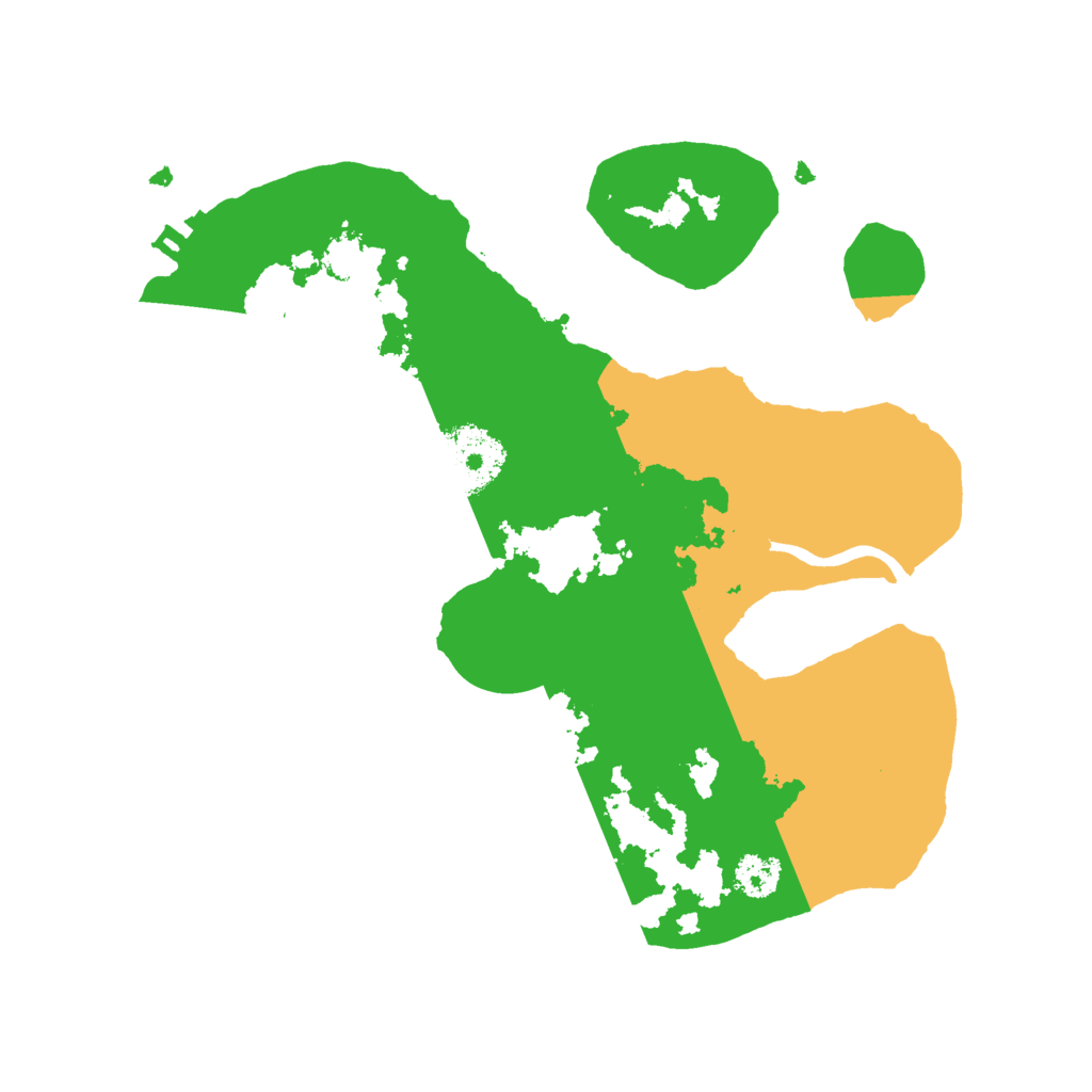 Biome Rust Map: Procedural Map, Size: 2500, Seed: 1442499881