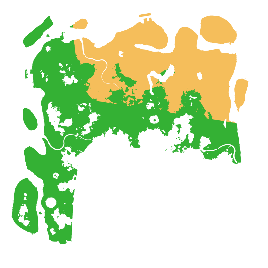 Biome Rust Map: Procedural Map, Size: 4500, Seed: 1246540581