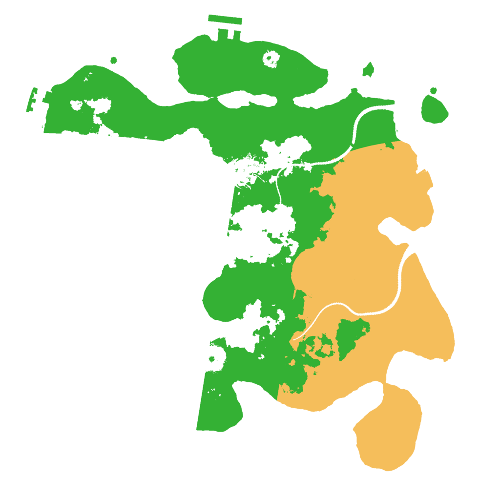 Biome Rust Map: Procedural Map, Size: 3000, Seed: 58836469