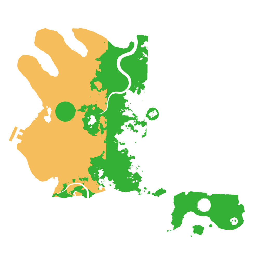 Biome Rust Map: Procedural Map, Size: 3500, Seed: 876345