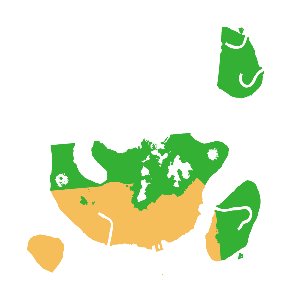 Biome Rust Map: Procedural Map, Size: 2500, Seed: 333333333