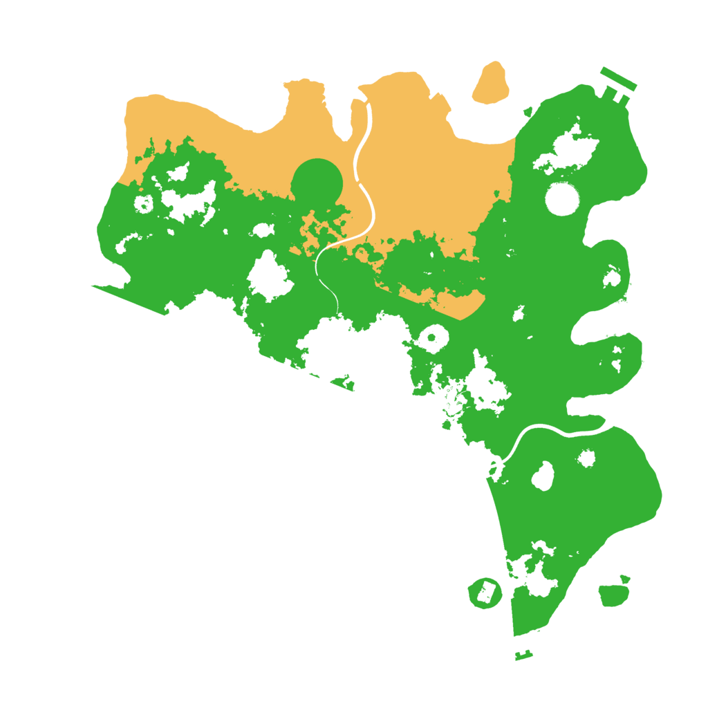 Biome Rust Map: Procedural Map, Size: 3700, Seed: 1427304684