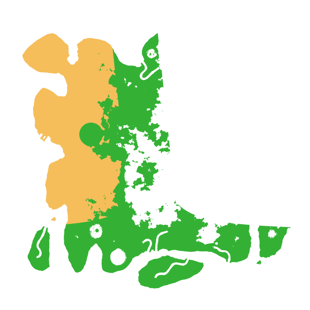 Biome Rust Map: Procedural Map, Size: 3500, Seed: 27281