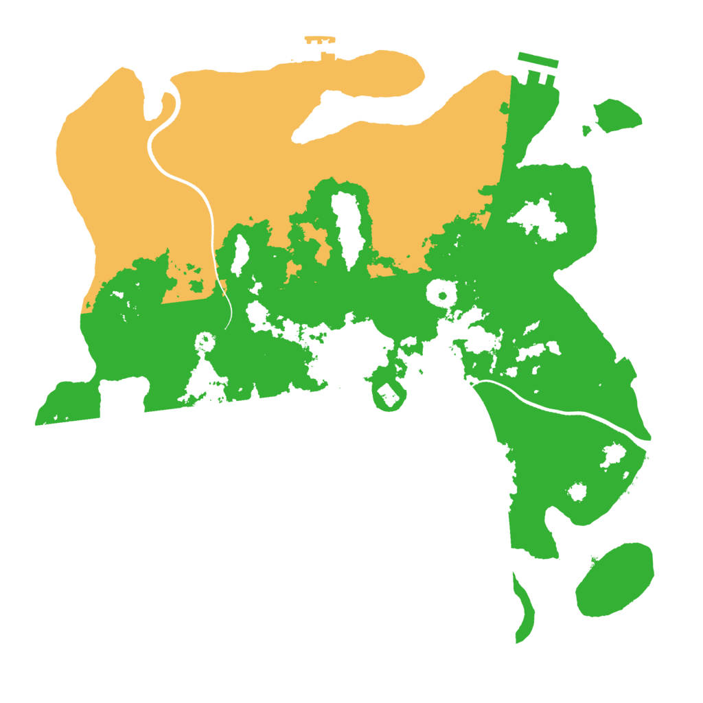 Biome Rust Map: Procedural Map, Size: 3500, Seed: 1852817309