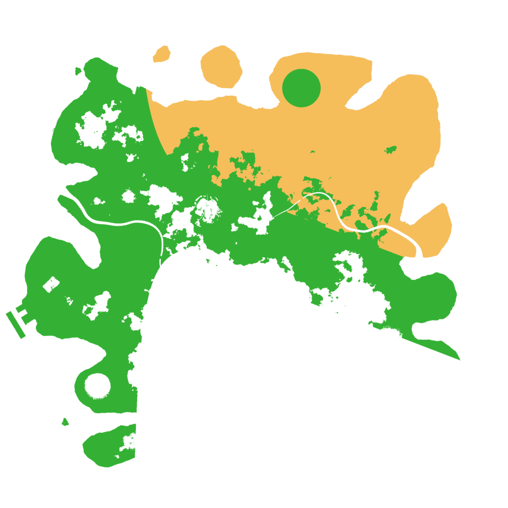 Biome Rust Map: Procedural Map, Size: 3500, Seed: 501280