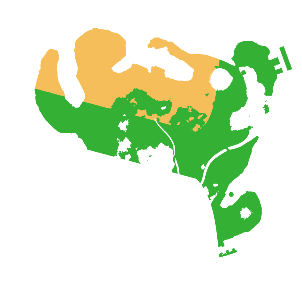 Biome Rust Map: Procedural Map, Size: 2500, Seed: 2672