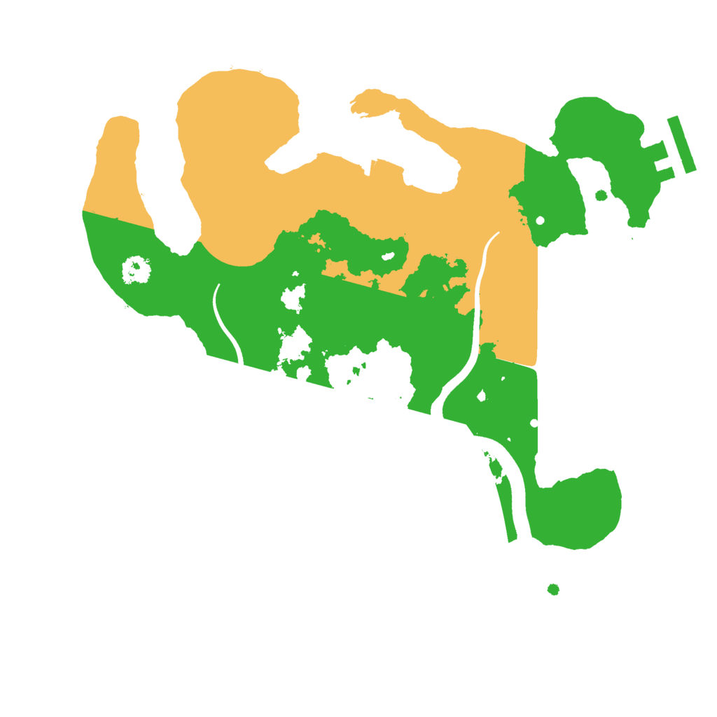 Biome Rust Map: Procedural Map, Size: 2500, Seed: 2672