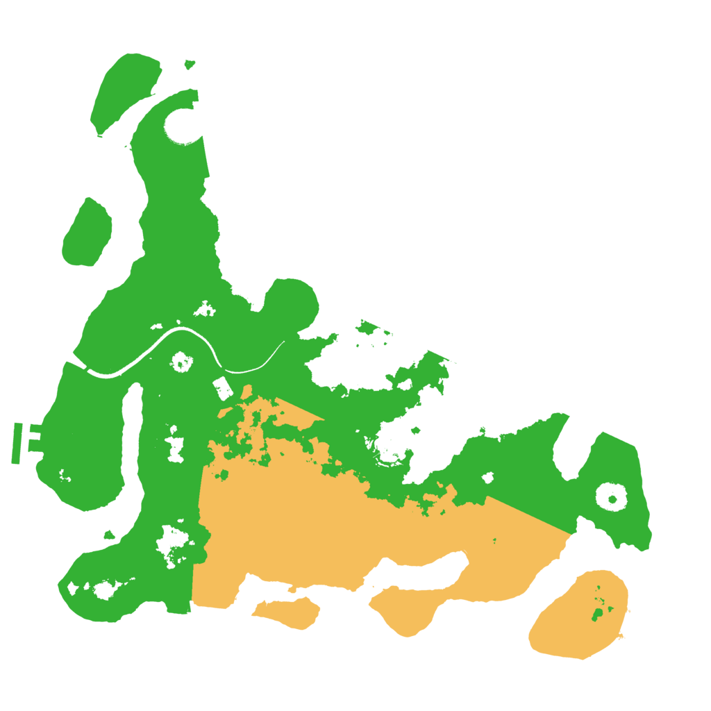 Biome Rust Map: Procedural Map, Size: 3500, Seed: 344657745