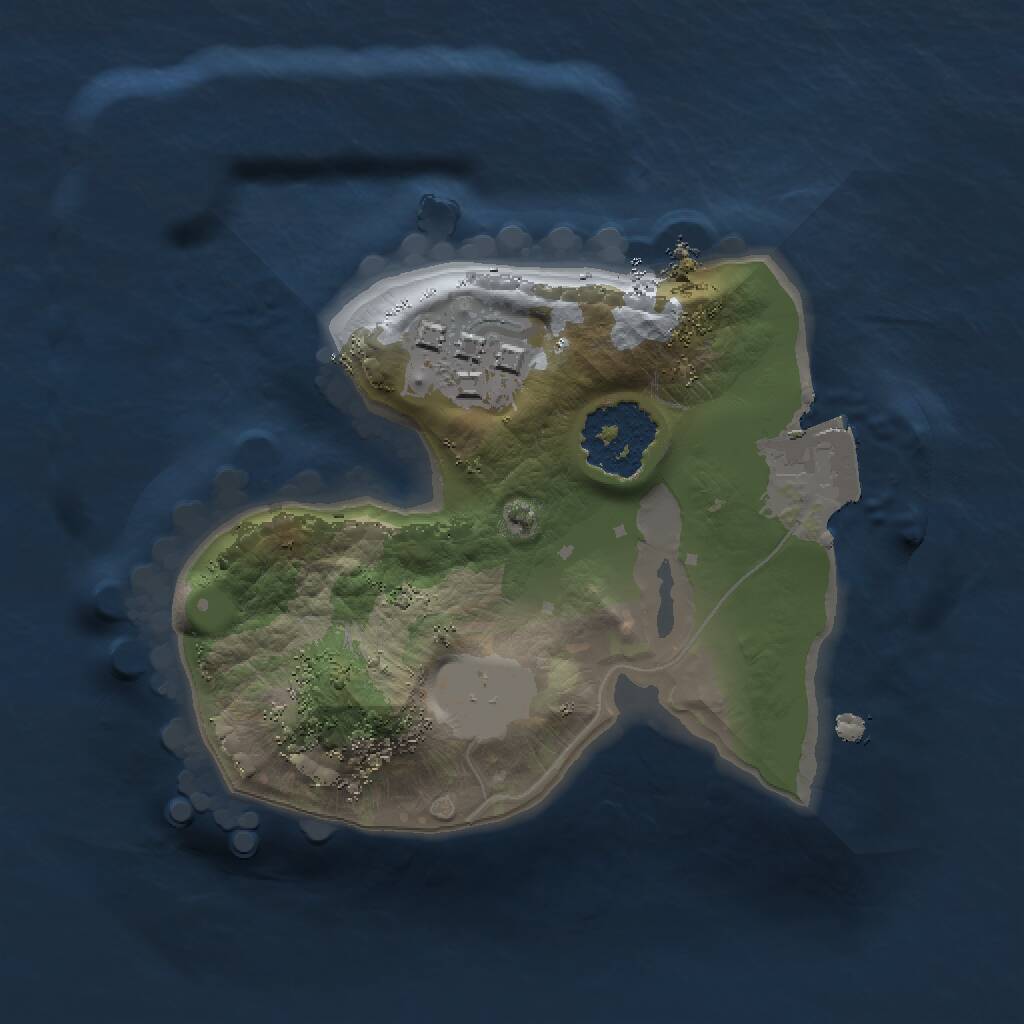 Rust Map: Procedural Map, Size: 1399, Seed: 1480019583, 2 Monuments