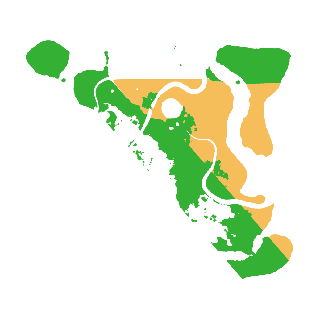 Biome Rust Map: Procedural Map, Size: 3000, Seed: 396937