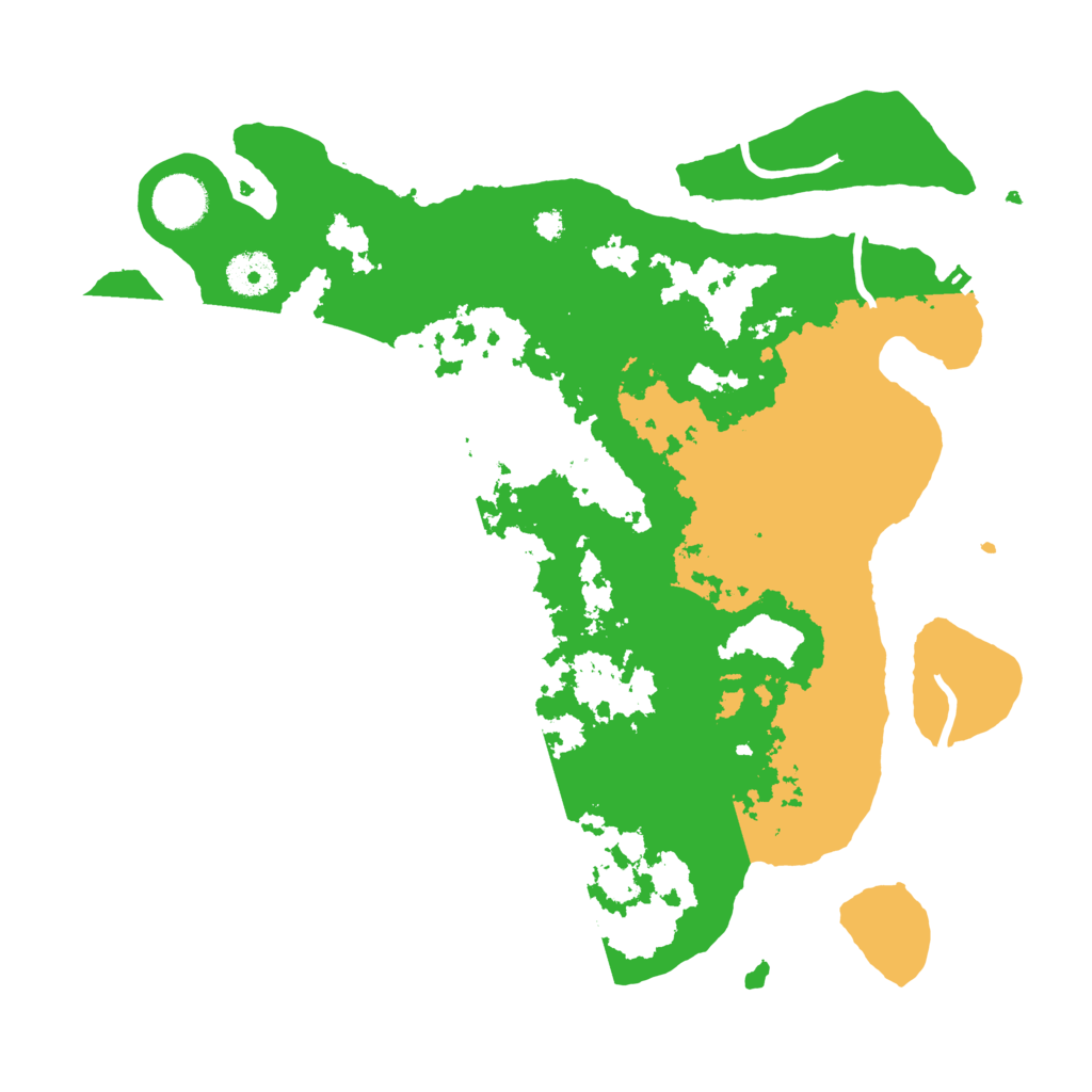 Biome Rust Map: Procedural Map, Size: 3500, Seed: 157458695