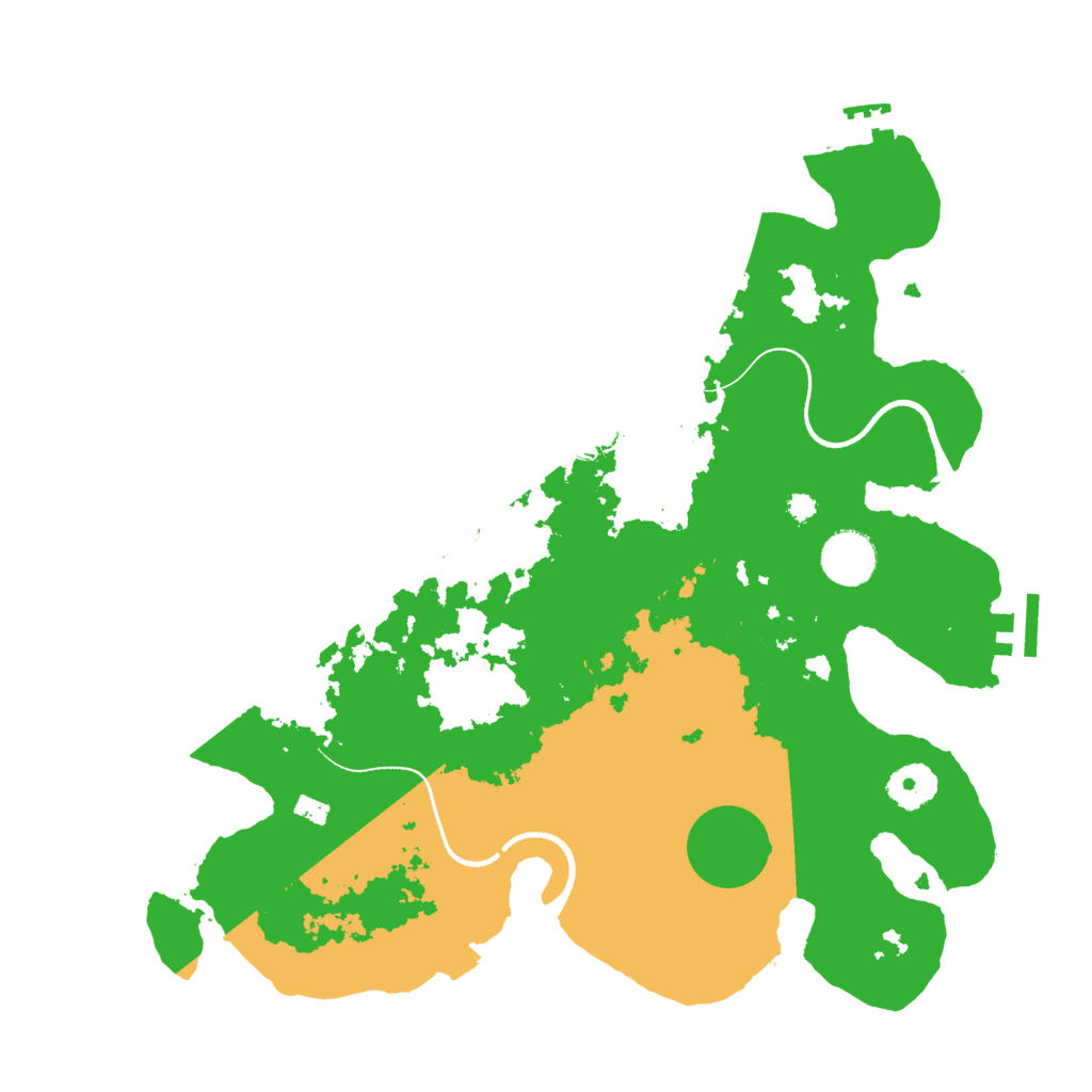 Biome Rust Map: Procedural Map, Size: 3500, Seed: 17886