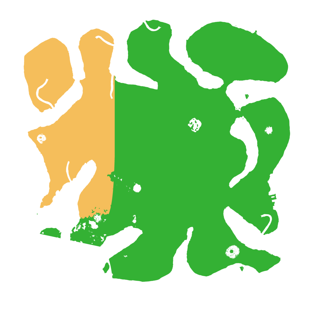 Biome Rust Map: Procedural Map, Size: 3600, Seed: 1813588129