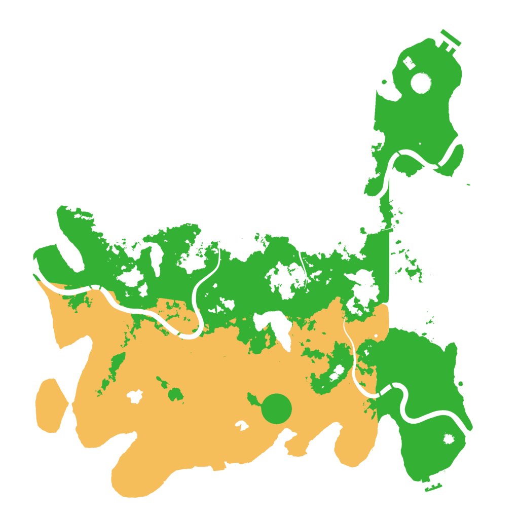 Biome Rust Map: Procedural Map, Size: 4500, Seed: 309323007