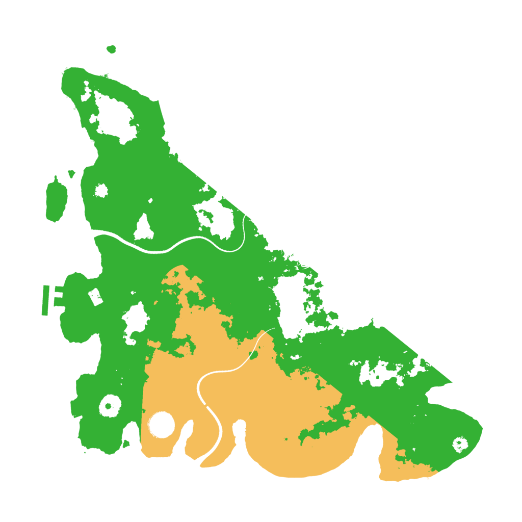 Biome Rust Map: Procedural Map, Size: 3500, Seed: 416702534
