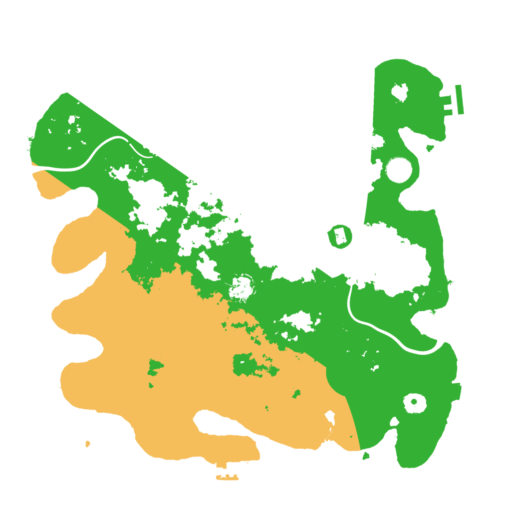 Biome Rust Map: Procedural Map, Size: 3500, Seed: 5300