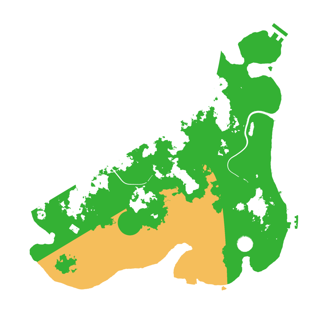Biome Rust Map: Procedural Map, Size: 3500, Seed: 253819888