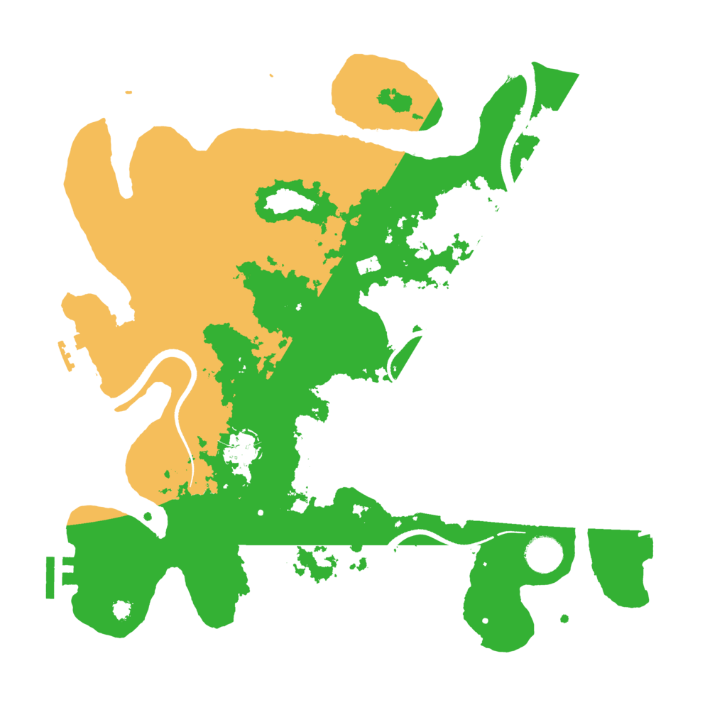 Biome Rust Map: Procedural Map, Size: 3500, Seed: 558439052