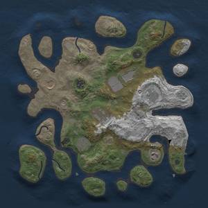 Thumbnail Rust Map: Procedural Map, Size: 3500, Seed: 558439052, 15 Monuments