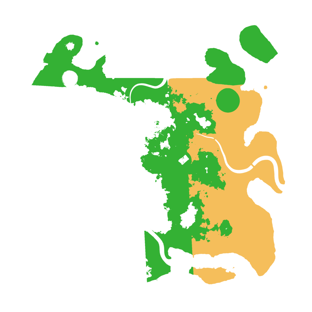 Biome Rust Map: Procedural Map, Size: 3500, Seed: 58656596